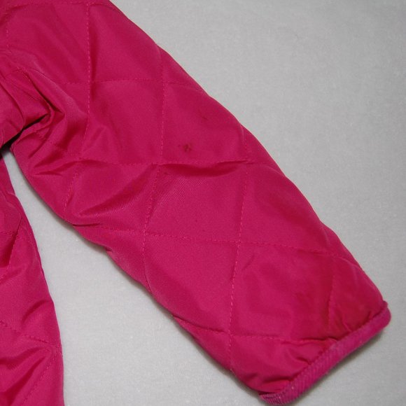 Gymboree Girls Size XS (Age 3-4) Quilted Wind Jacket with Corduroy Collar - Picture 6 of 6